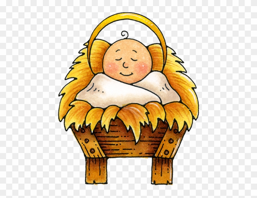 Free Christmas Manger Pintables - Jesus In A Manger Clipart #321477