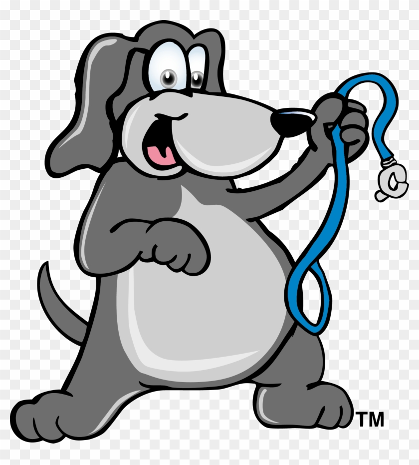 Fat Dog With A Leash - Dog Walking Cartoon #321681