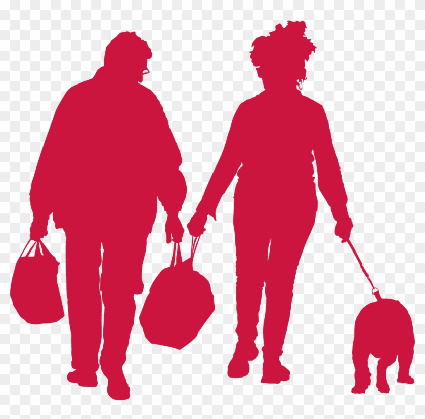 Middle Aged Couple With Dog - Dog Walking #321790