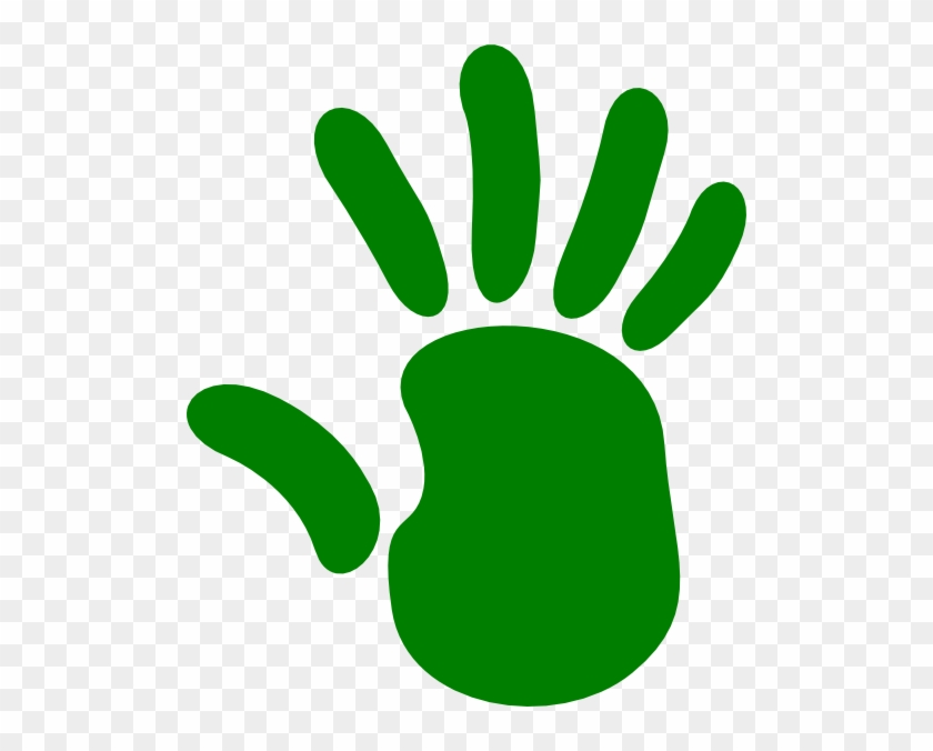 Green Hand Clip Art - Green Hand #321887