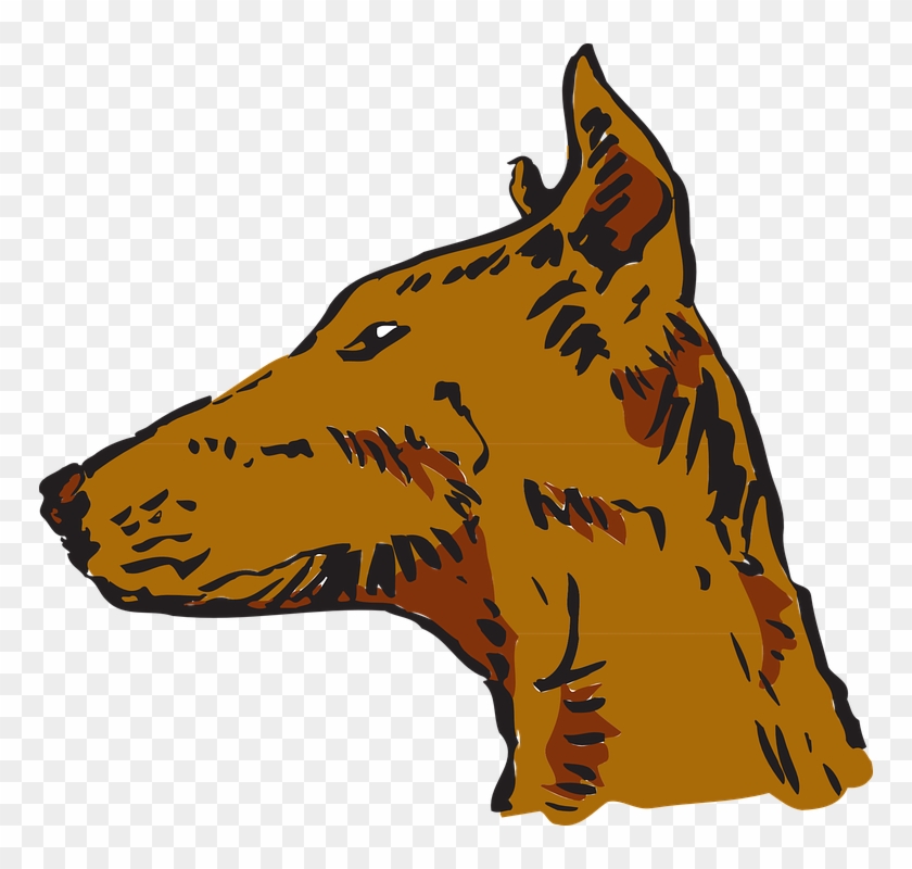 Pets Clipart Animal Fur - Side View Of Dog Head #321918