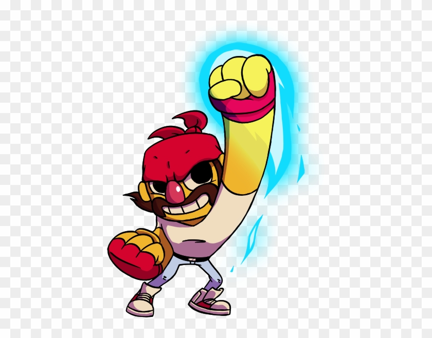 Brick Performing Orbital Punch - Cartoon #321929