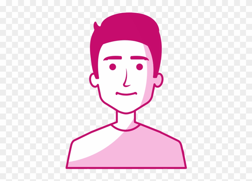 Young Man Avatar Character Shaded Vector Illustration - Young Man Avatar Character Shaded Vector Illustration #322035