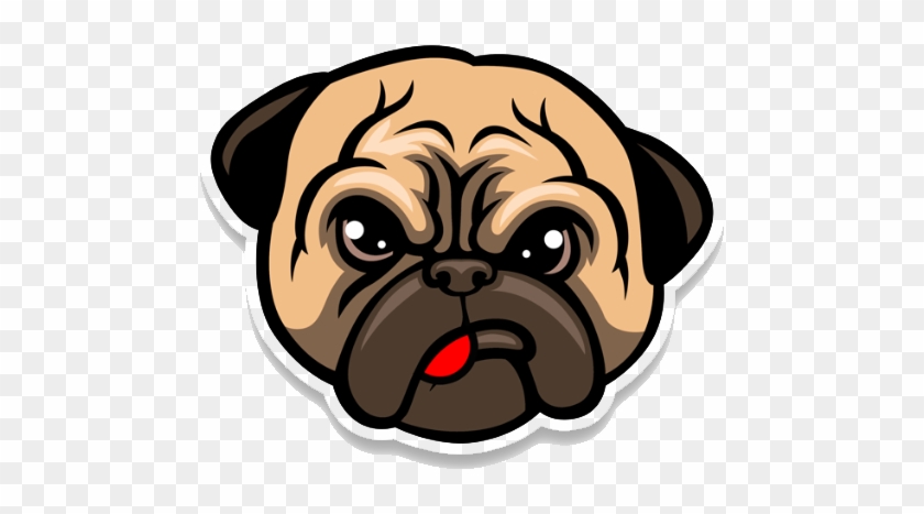Pug Life Png Picture - Dog Funny Face Cartoon #322068