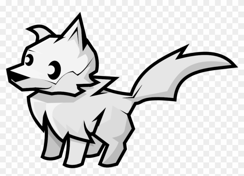 Simple Dog Clipart - Emoji De Lobo #322100