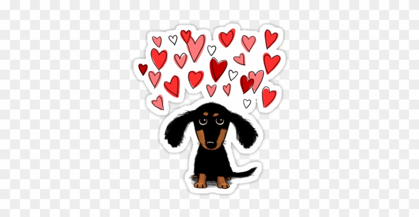 Amor Del Perro Wiener • Also Buy This Artwork On Stickers, - Dachshund Card #322125