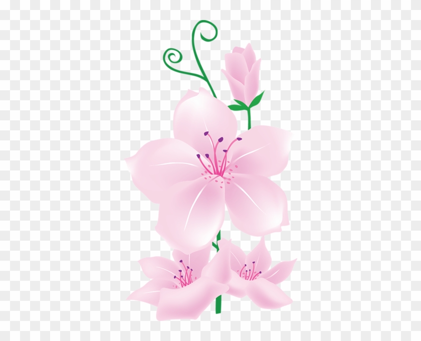 Light Pink Flowers Clipart - Pink Lily Flower Png #322169