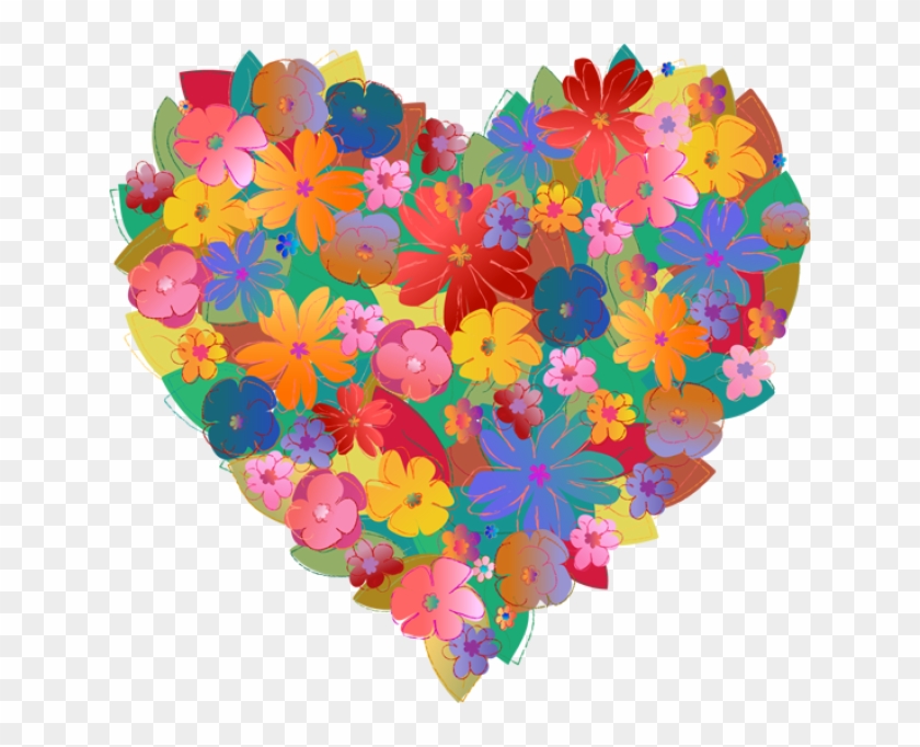 Hearts And Flowers Clip Art - Flowers Heart Pretty #322202