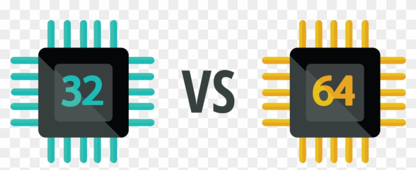 32 Bit Vs 64 Bit Software Which Runs Faster - 32 Bit 64 Bit Png #322203