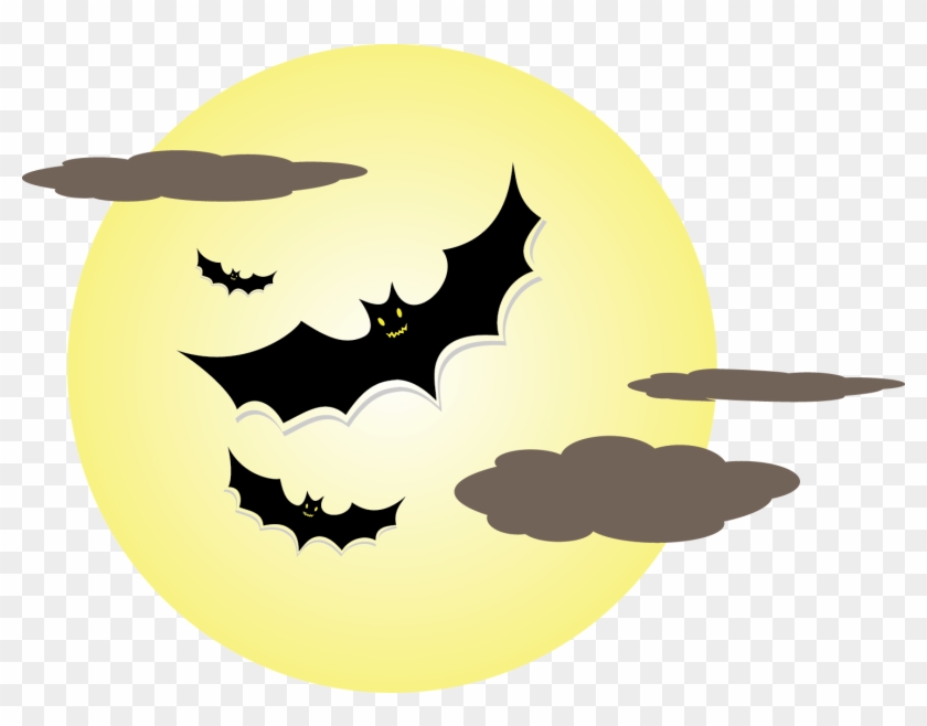 Halloween Moon Clipart - Halloween Full Moon Clipart #322228