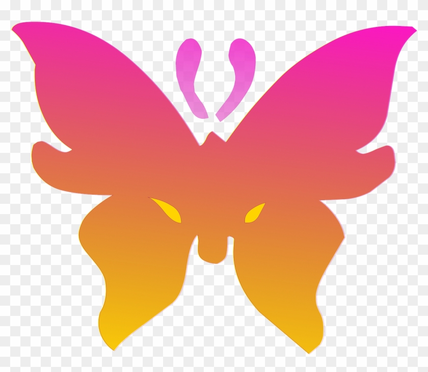 Butterfly Drawing Pink Design Png Image - Dessin Papillon Fond Transparent #322256