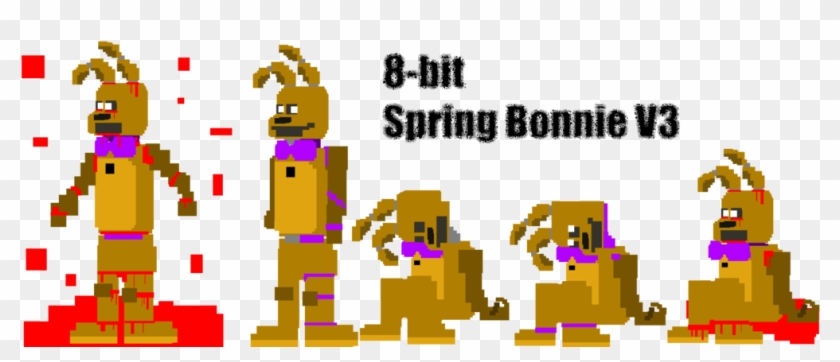 [fnaf] 8-bit Spring Bonnie V3 By Icespiritlynx - 8 Bit Spring Bonnie #322264