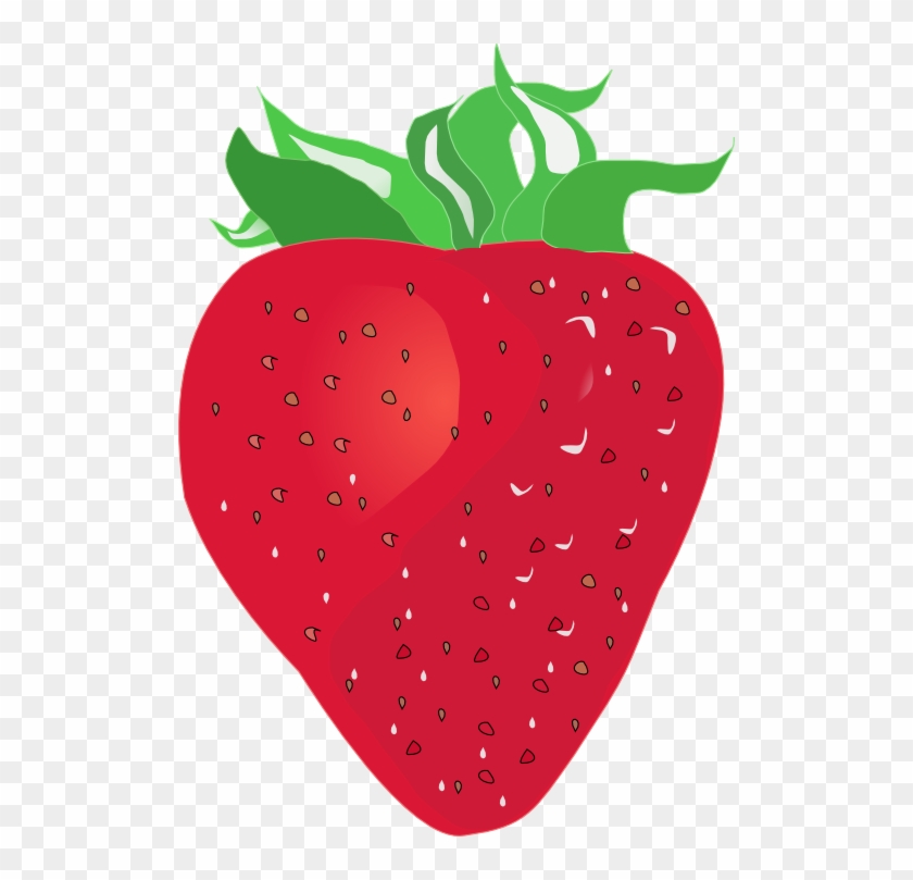 Strawberries Cliparts 12, Buy Clip Art - Custom Strawberry Shower Curtain #322278