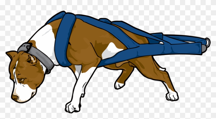 Pit Bull Awareness Clipart - Pitbull Weight Pulling Vector #322280