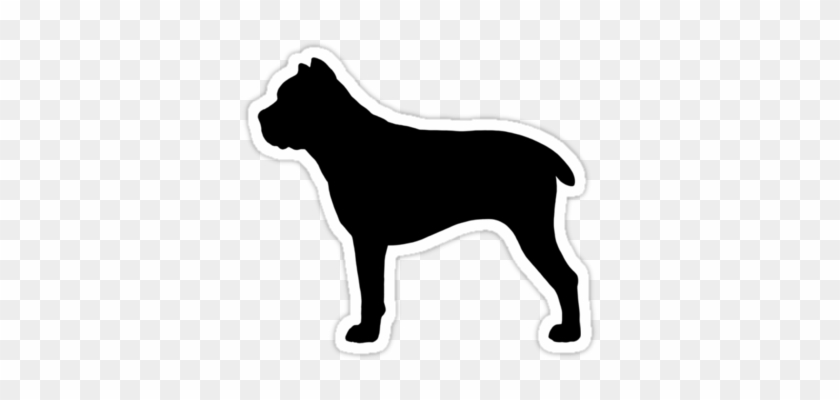 Cane Corso Silhouette Waterproof Vinyl Sticker - Fox Terrier Silhouette Png #322323