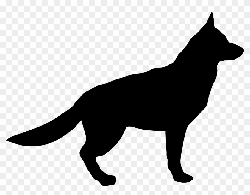 Sheepdog Clipart Transparent - German Shepherd Silhouette Png #322325