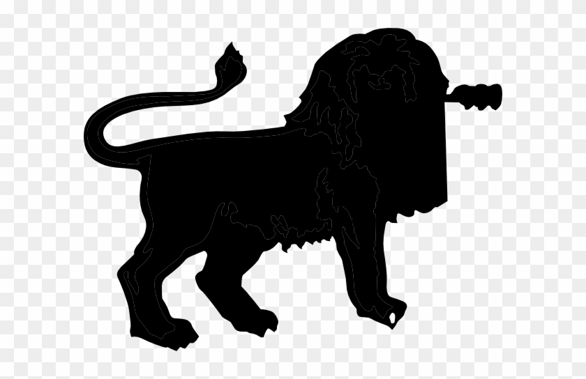 Silhouette Of Lion #322355