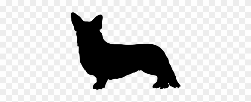 Pembroke Welsh Corgi Cardigan Welsh Corgi Dog Breed - Cardigan Welsh Corgi Dog Decal Sticker (black, 5 Inch) #322366