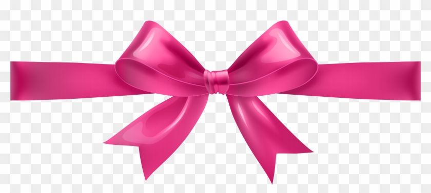Pink Bow Transparent Png Clip Art - Pink Bow Png #322386