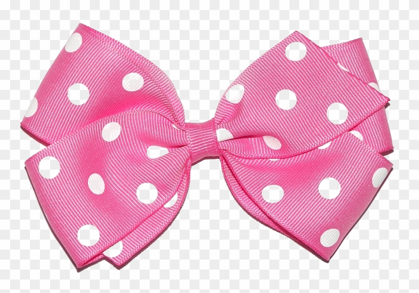 Pink Ribbon Hair Bow - Transparent Hair Bow Png #322411