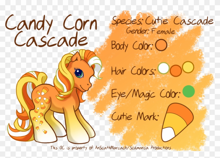 Candy Corn Cascade Ref By Anscathmarcach - Candy Corn Pony #322499