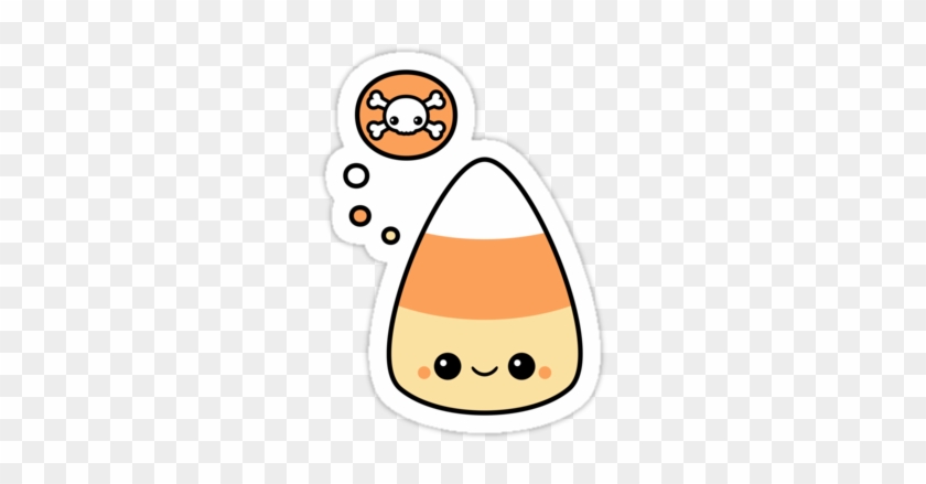 Cute Evil Candy Corn - Sticker #322515