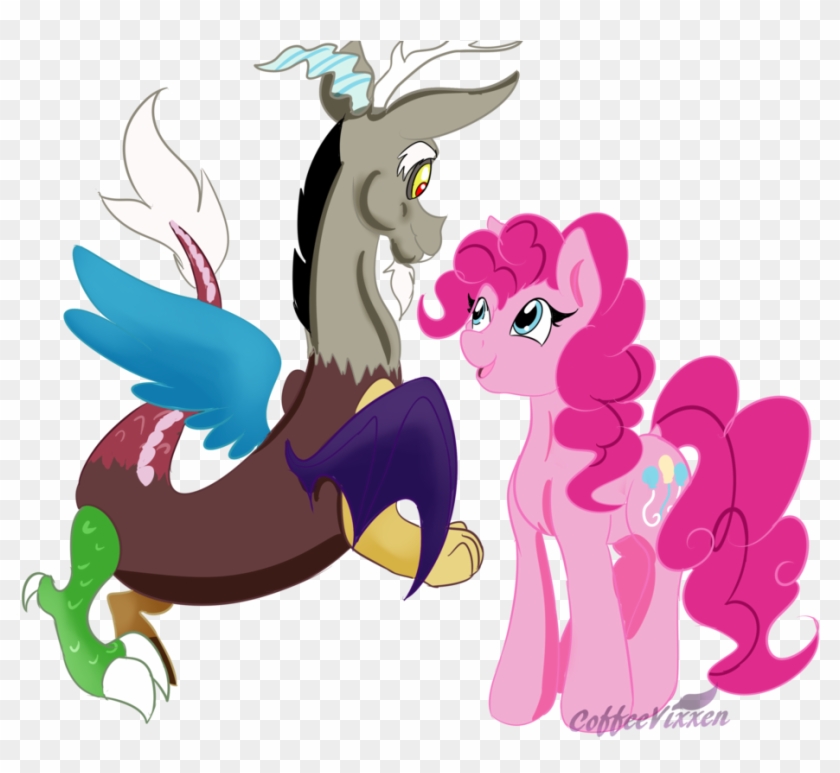 Coffeevixxen, Discord, Draconequus, Duo, Earth Pony, - Cartoon #322565