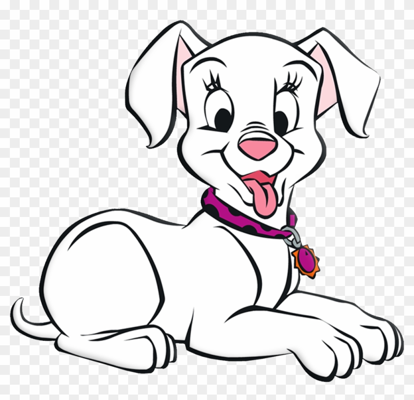 Dalmatian Puppy Clipart Image Information - 101 Dalmatians Dog With No Spots #322582