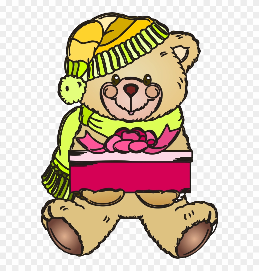 Christmas Teddy Bear Coloring Pages #322595