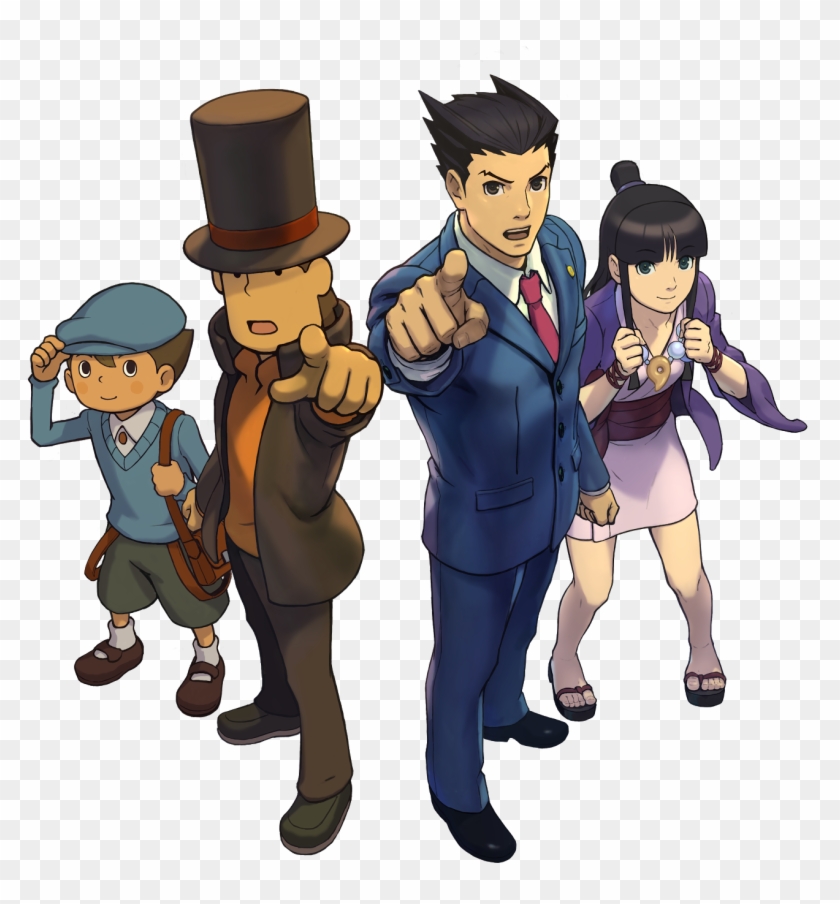 Será O Foco Na Liga Da Justiça E O Universo Dc Expandido - Professor Layton Vs Ace Attorney #322620