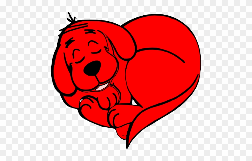 Clifford Clip Art - Clifford The Big Red Dog Heart #322815