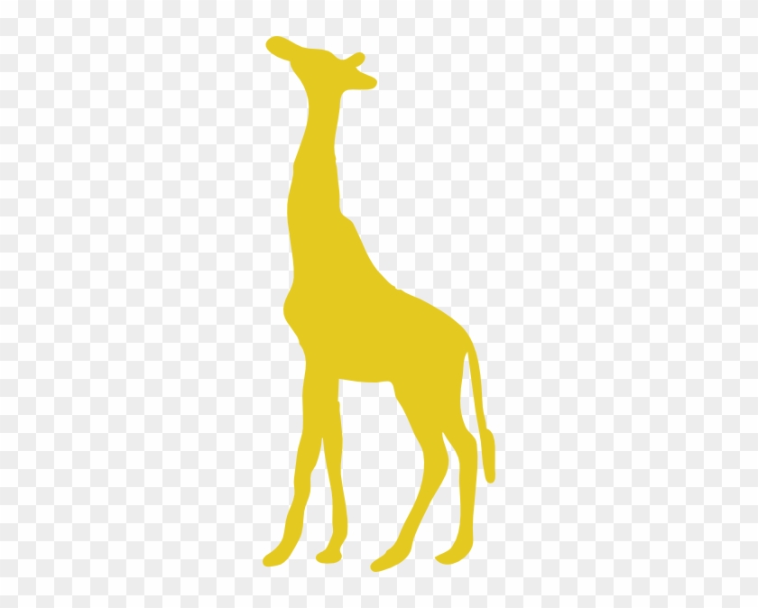 Yellow Giraffe Silhouette #322866