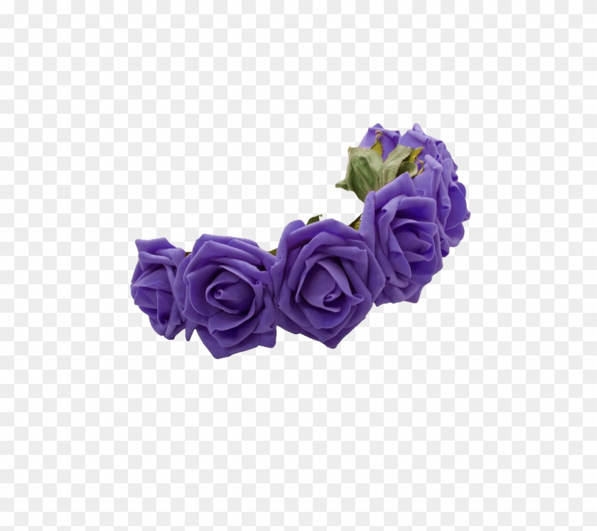 Transparent Purple Flower Crown - Purple Crown Flowers Png #322869