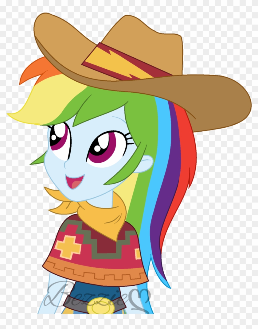 Cowboy Hat Clipart Cowboy Belt - Equestria Girls Cowgirl Rainbow Dash #322895