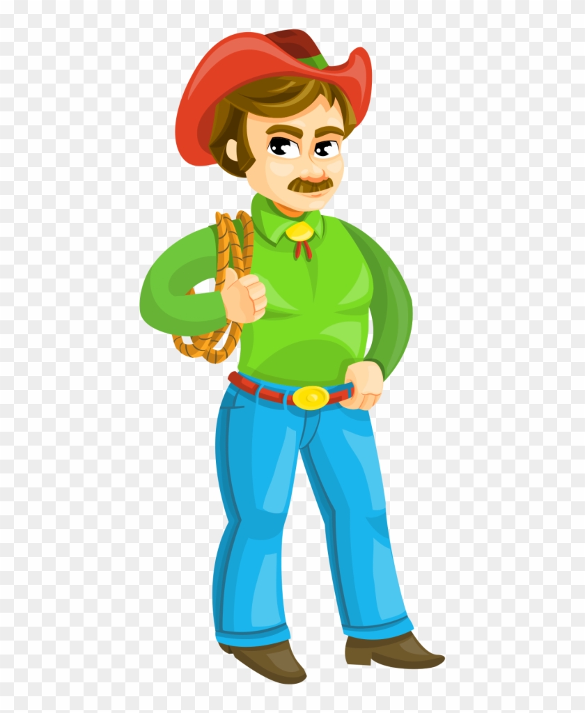 Cowboy Vector Png Transparent Image - Cowboy Transparent #322946