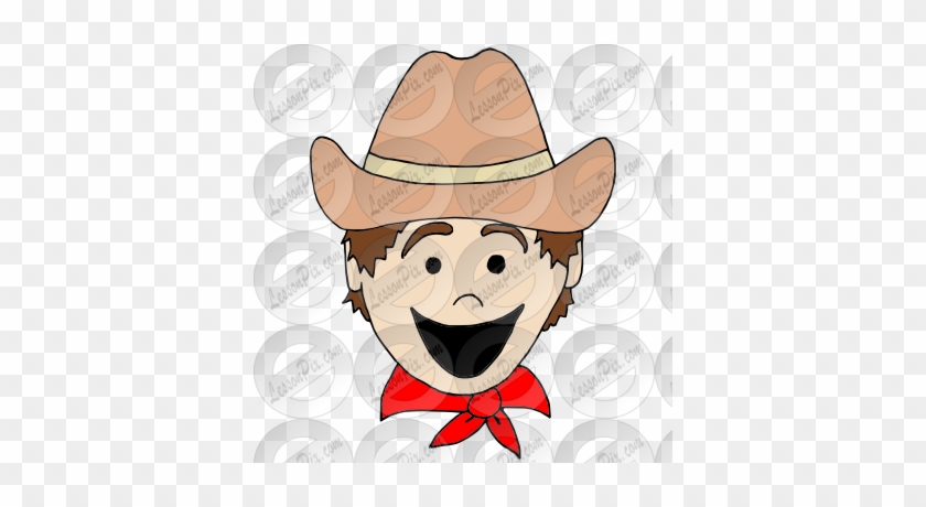 Excited Cowboy Picture - Cartoon #322980