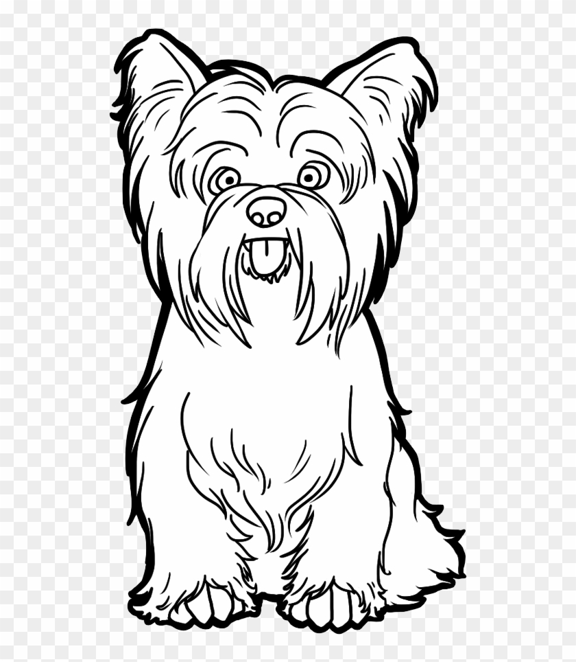 Dog Png Clipart - Yorkshire Terrier Easy To Draw #323032