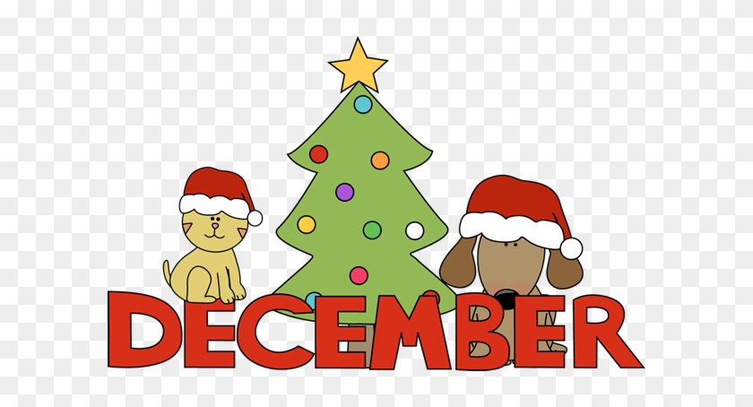 Month Of December Christmas Pets Clip Art - Clipart December #323154