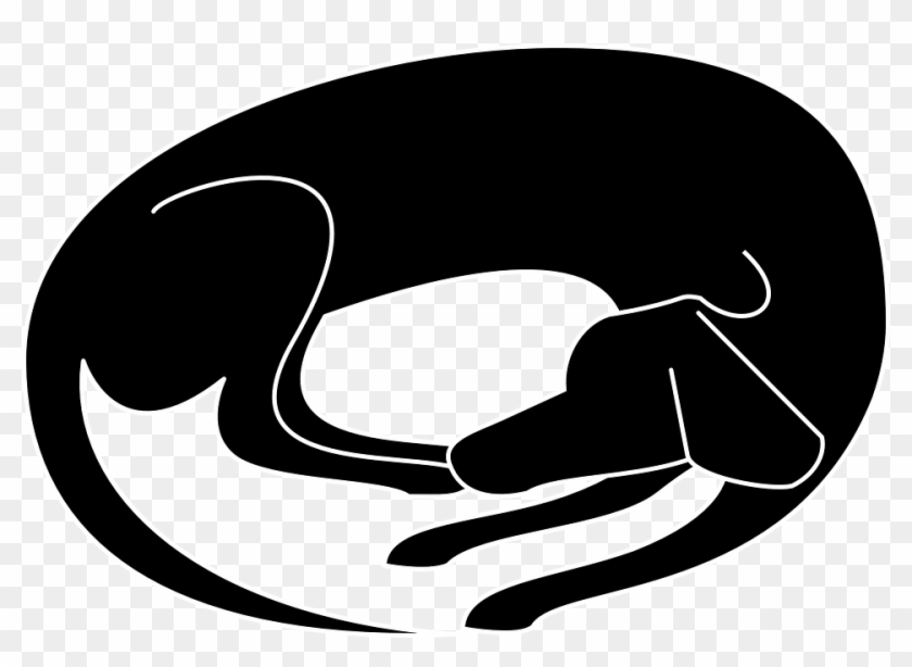 Dog-156947 960 720 - Cartoon Sleeping Black Dog - Free Transparent PNG  Clipart Images Download