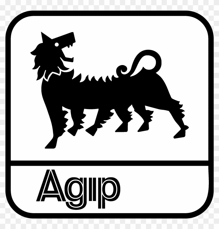 Agip Logo Black And White - Agip Logo #323339