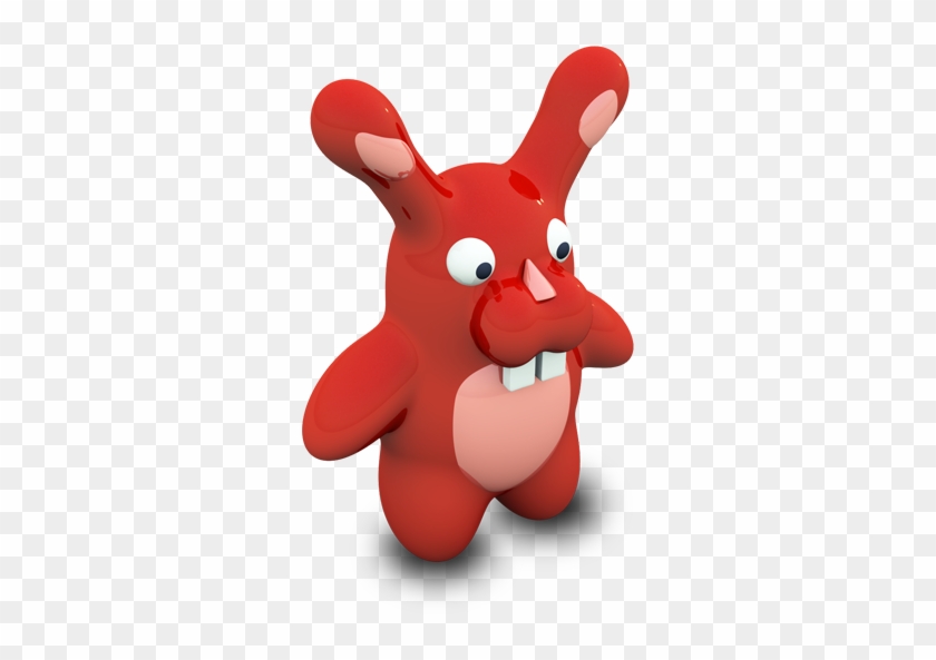 Red Clipart Bunny - Red Bunny #323361