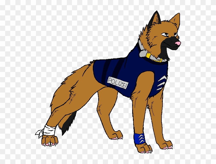 Bear In Police Dog Uniform By Raindroplily On Deviantart - Police Dog Cartoon Transparent #323380