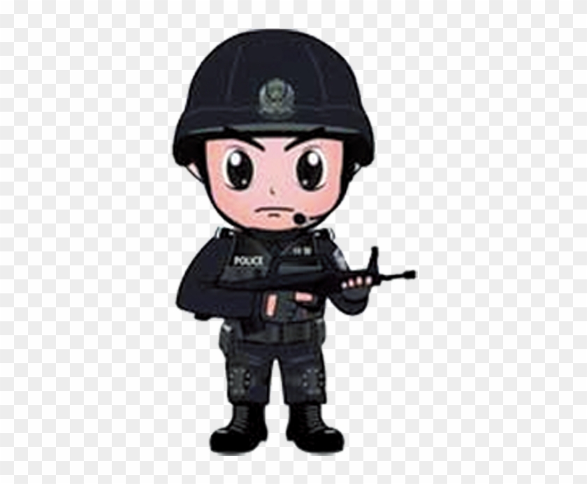 Police Officer Cartoon Swat Clip Art - Policia Swat Animado #323383