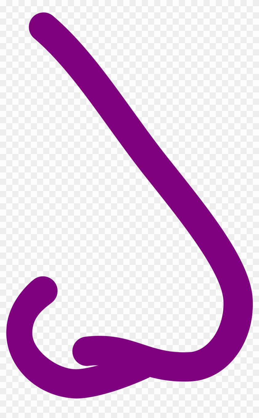 Nose Noun 42647 Cc Purple - Clip Art #323410