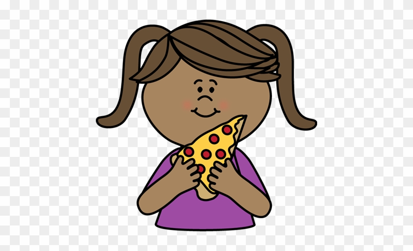 Eating Clipart Eating Pizza Clipart - Girl Eating Pizza Clipart #323523