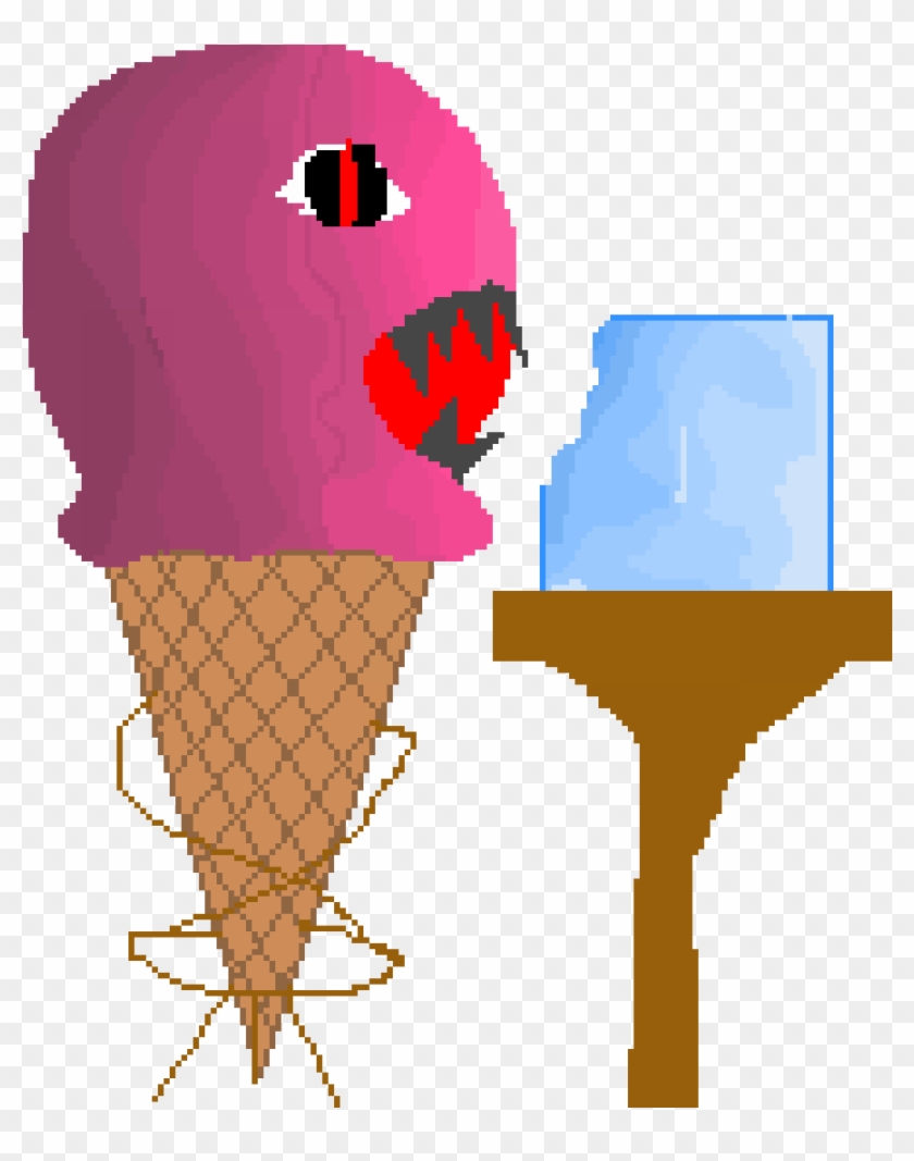 An Ice Cream Eating Ice - Ice Cream Cone #323579