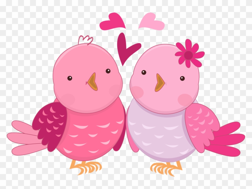 Pink In Love Birds Clipart Oh My Fiesta Wedding - Clip Art #323644