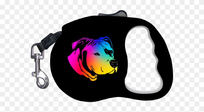 Rainbow Pit Retractable Dog Leash - Leash #323689