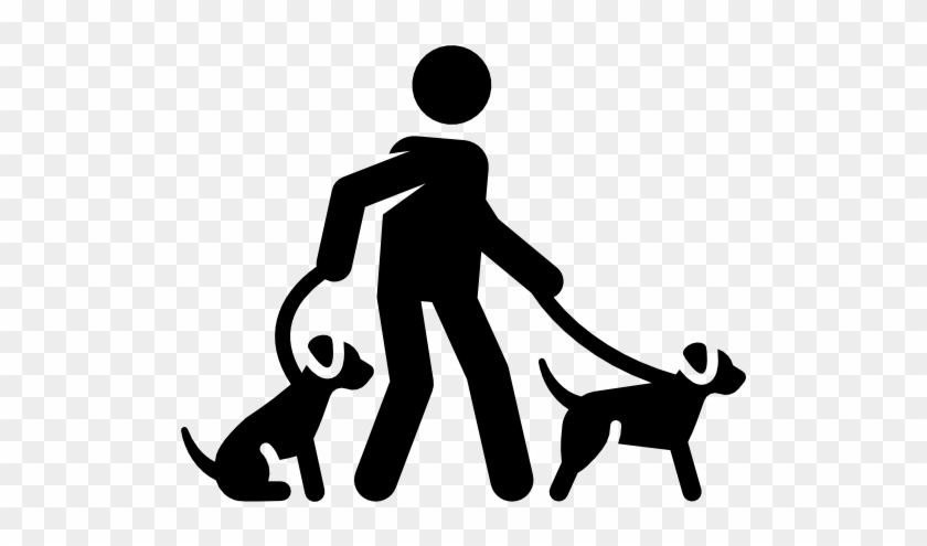 Walking The Dog Free Icon - Paseando Perro Icono Png #323729