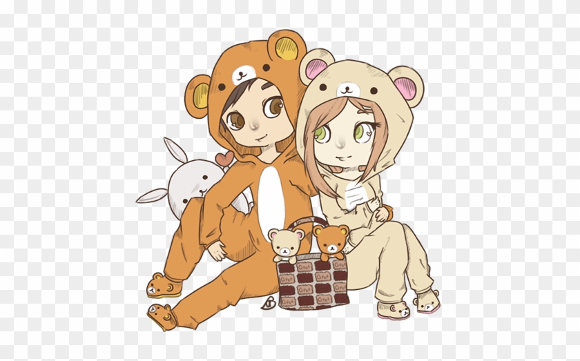 Rilakkuma And Korilakkuma Kigurumi By Sayfate - Rilakkuma Y Korilakkuma Anime #323738